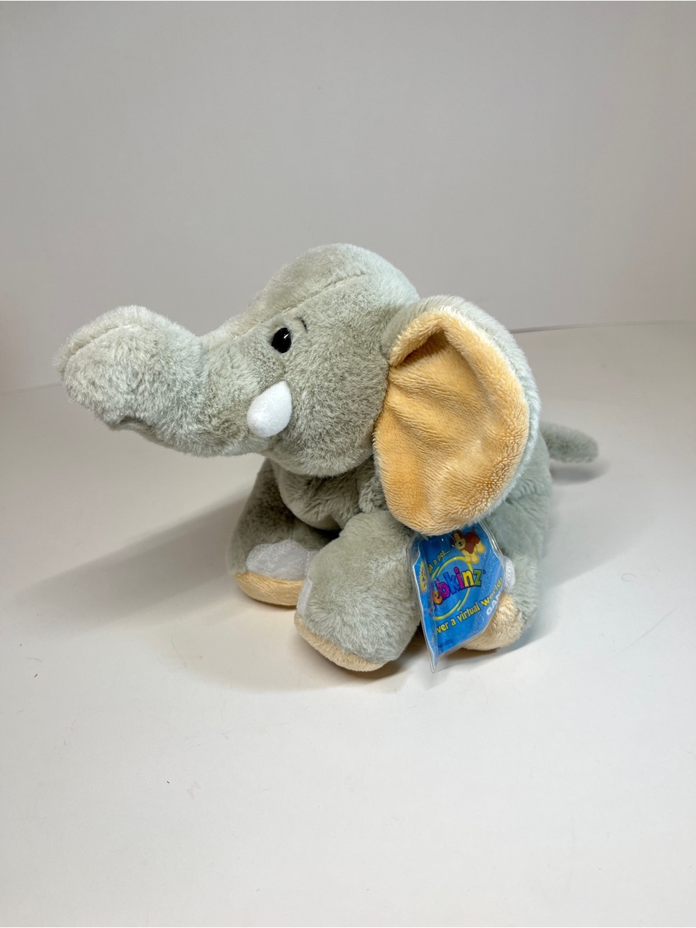 Webkinz Velvety Elephant HM167 Plush Stuffed Animal Toy Ganz NWT With Code Grey